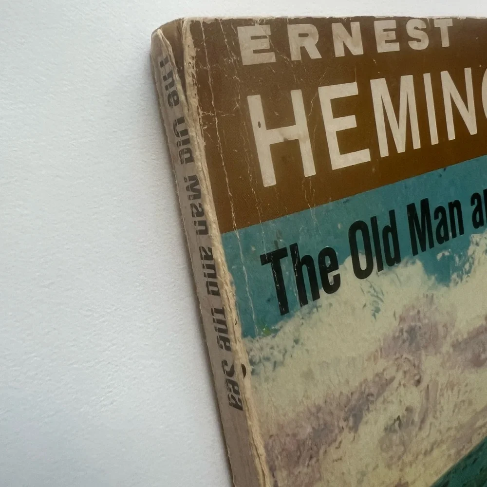 Vintage 1952 paperback edition of The Old Man and the Sea by Ernest Hemingway